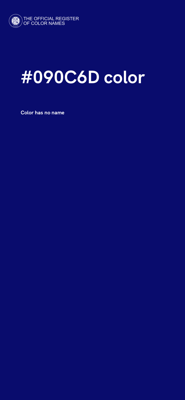 #090C6D color image