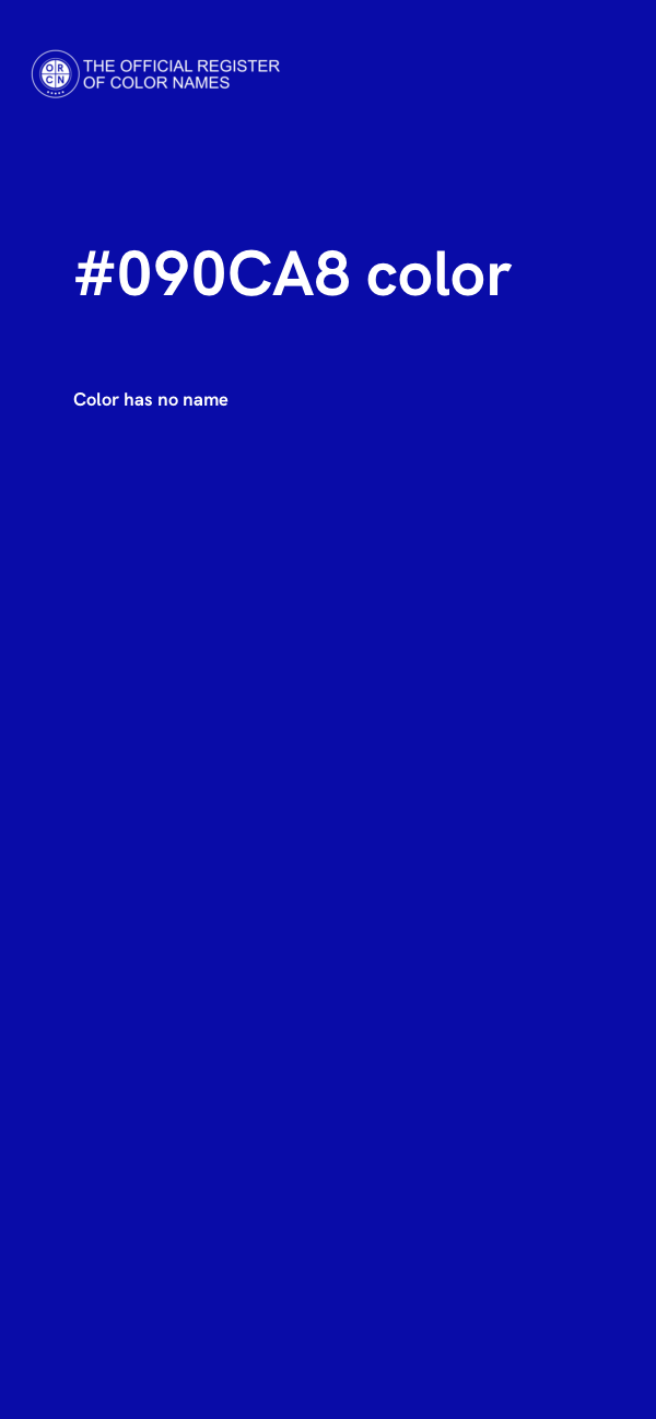 #090CA8 color image