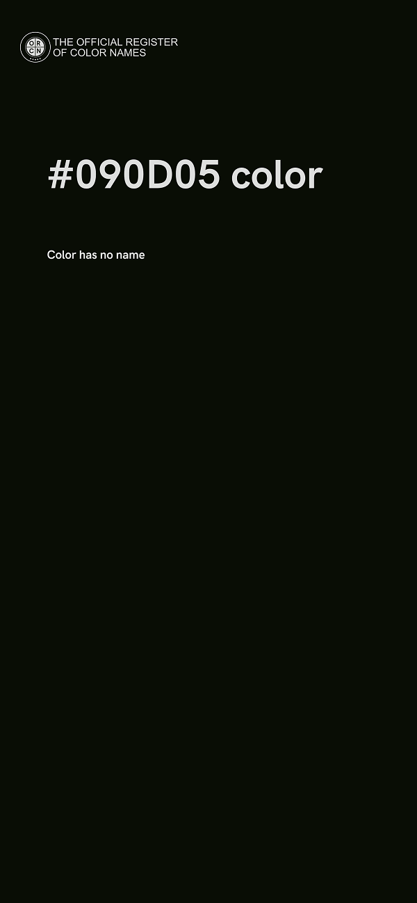 #090D05 color image