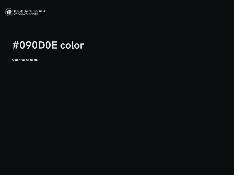 #090D0E color image