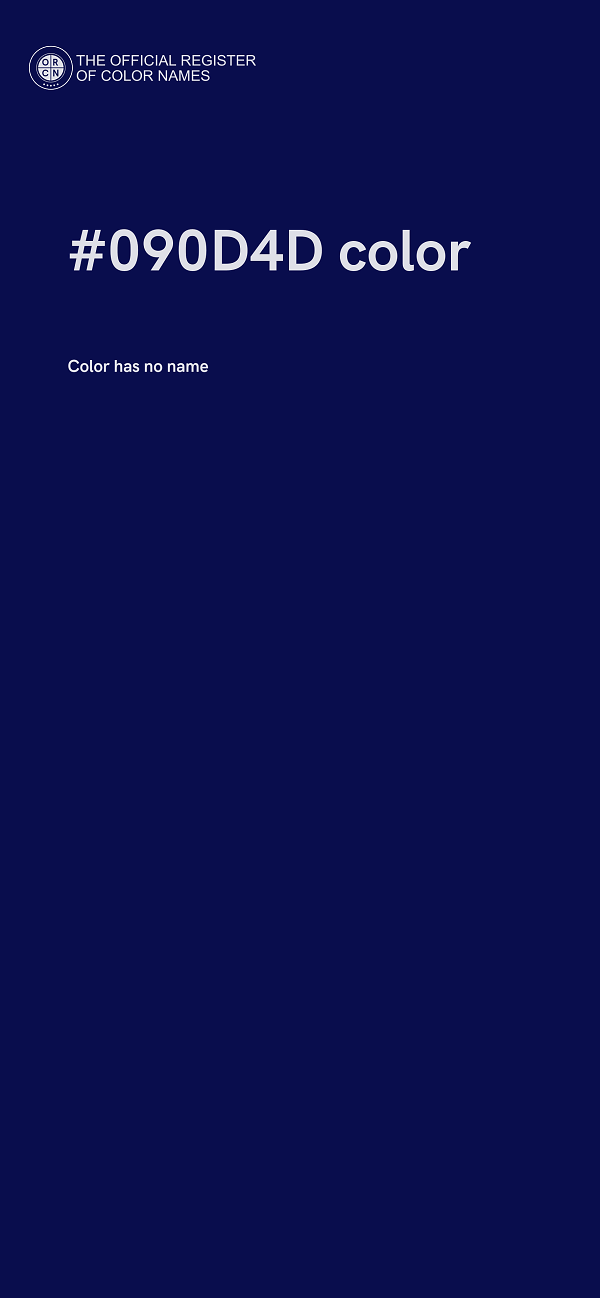 #090D4D color image
