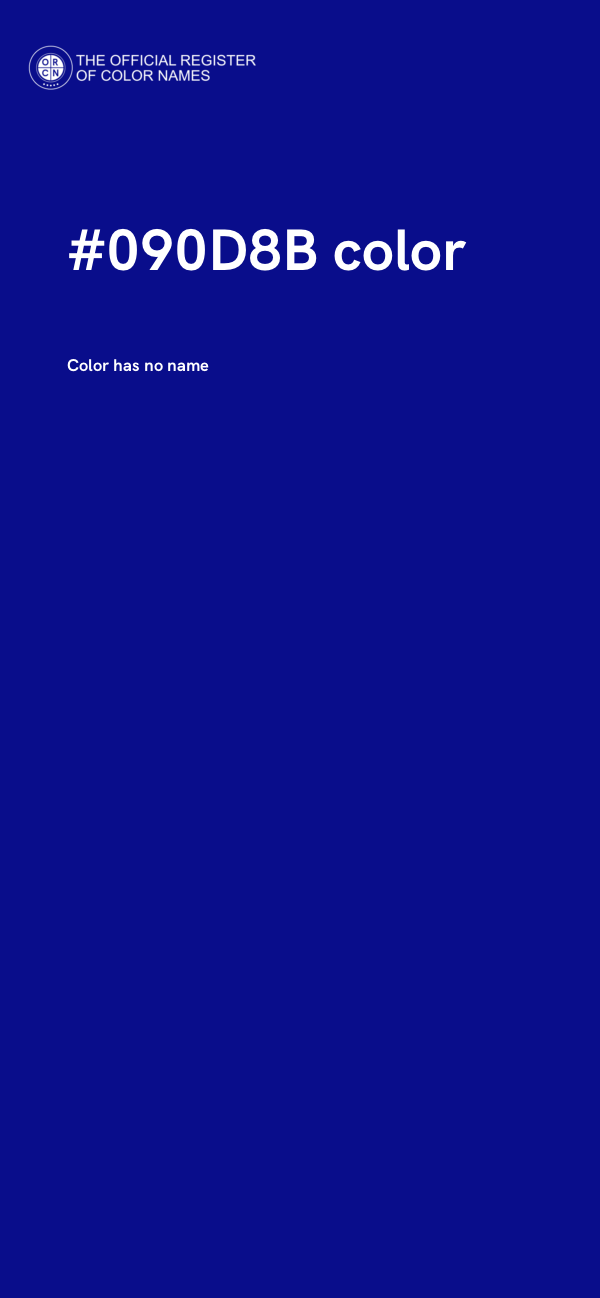 #090D8B color image