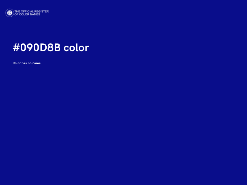 #090D8B color image