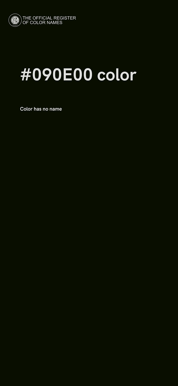 #090E00 color image
