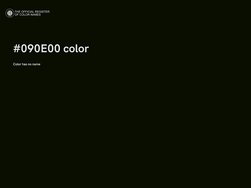 #090E00 color image