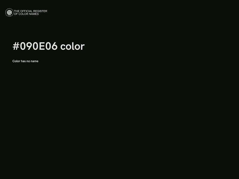 #090E06 color image