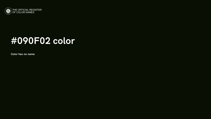 #090F02 color image