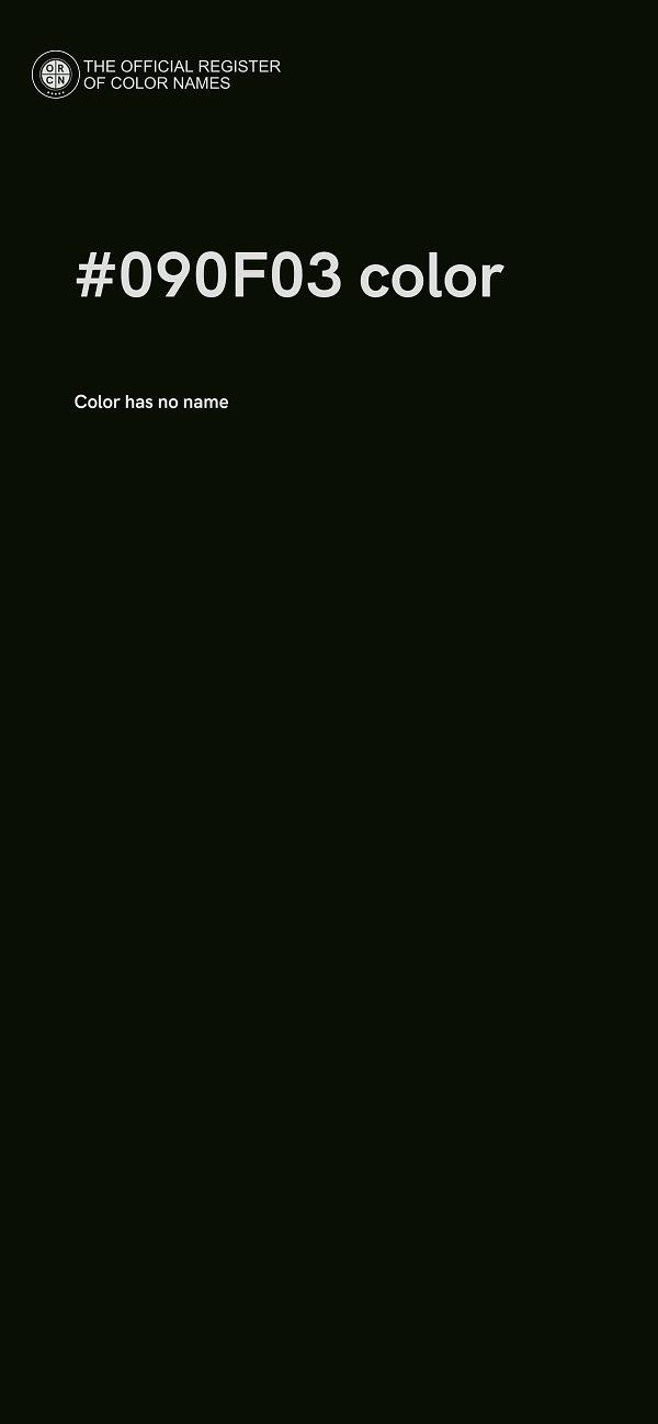 #090F03 color image