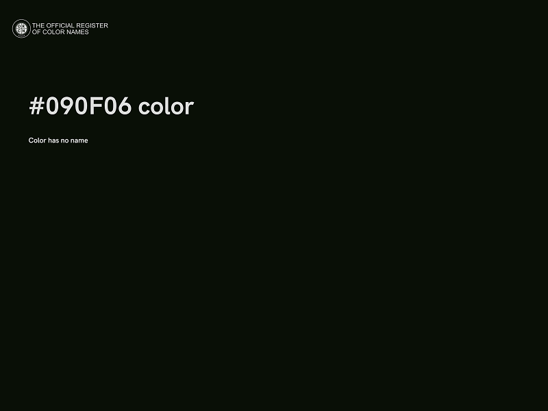 #090F06 color image