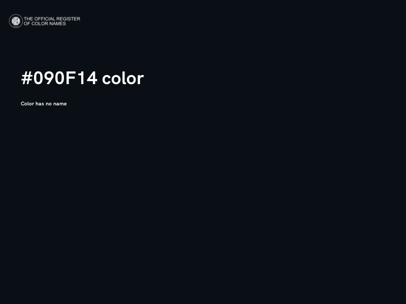 #090F14 color image