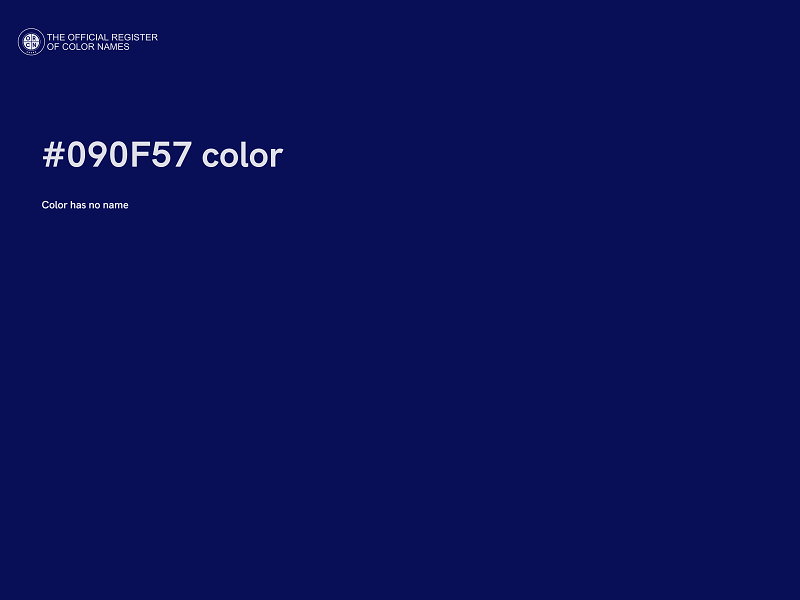 #090F57 color image