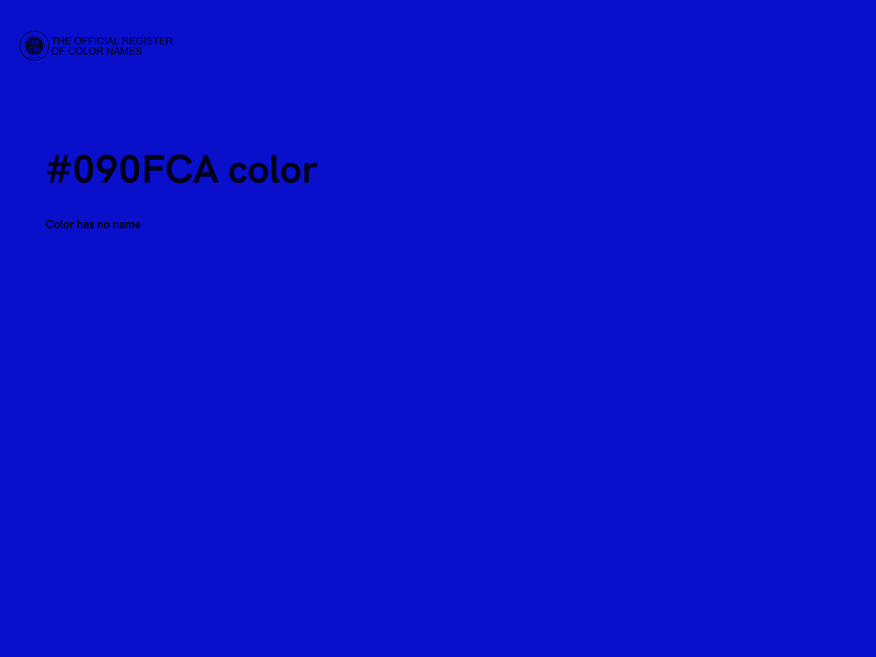 #090FCA color image