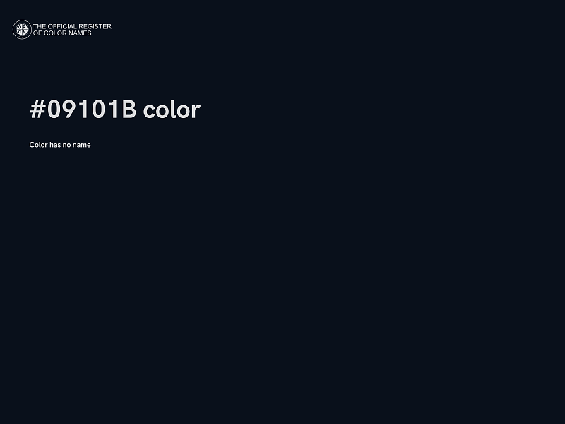 #09101B color image