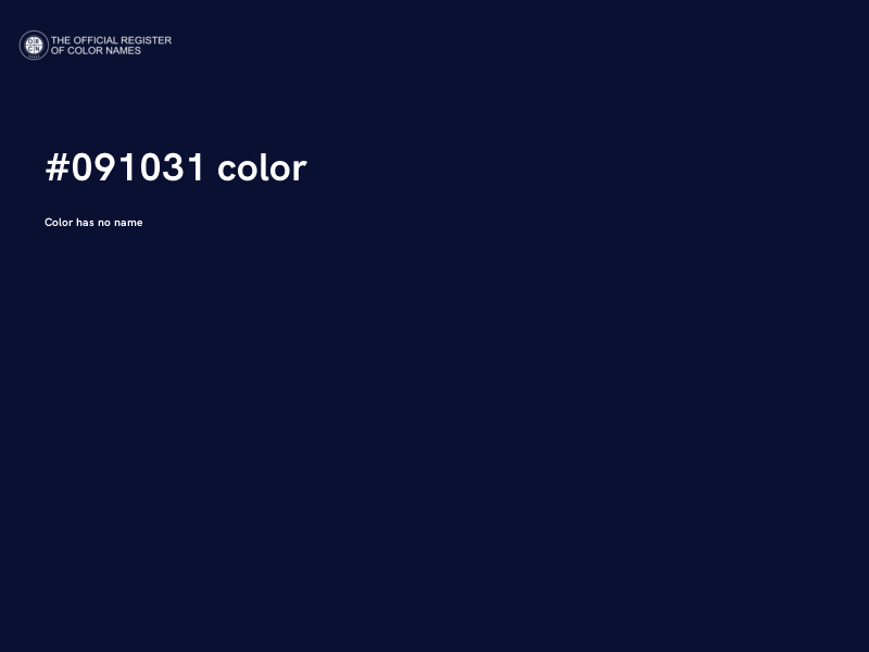 #091031 color image