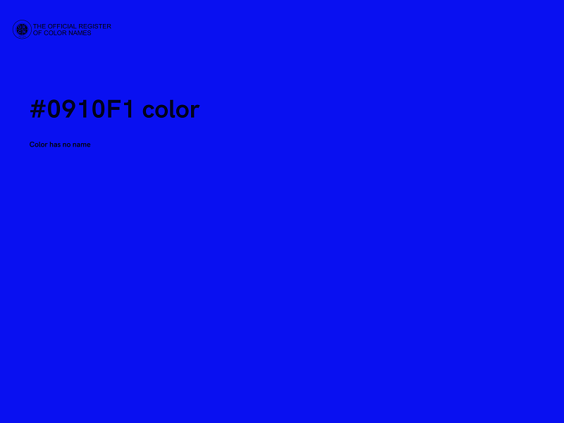 #0910F1 color image