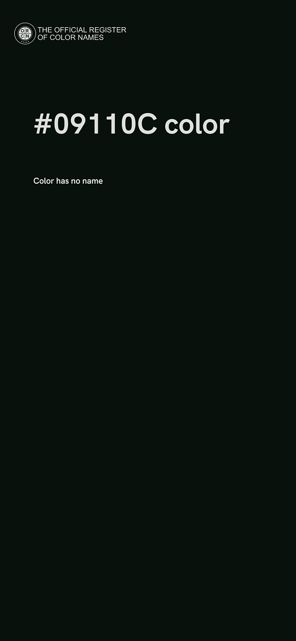 #09110C color image