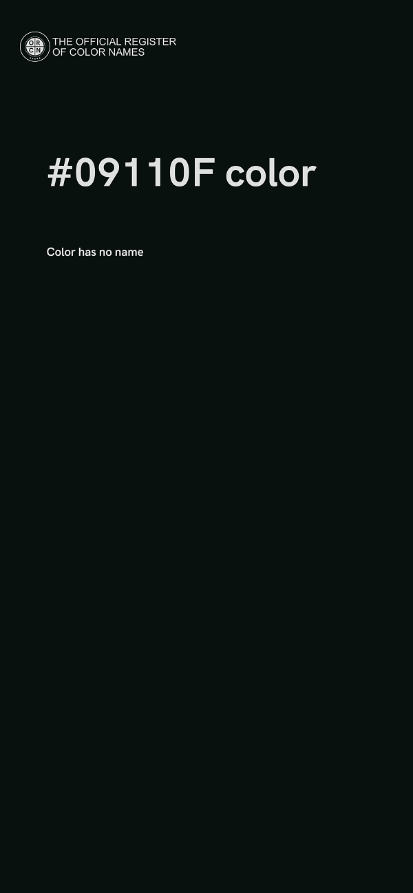#09110F color image