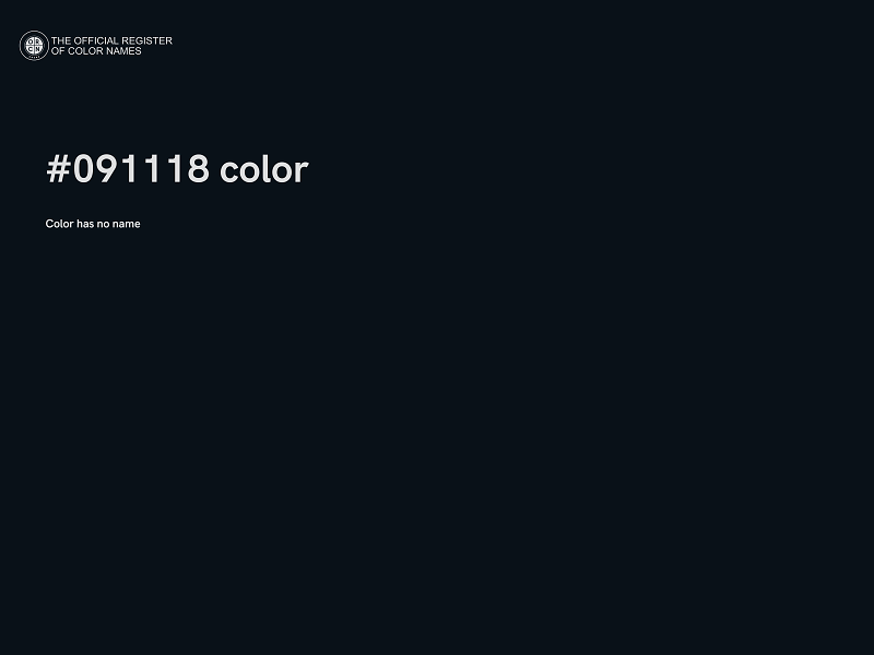 #091118 color image