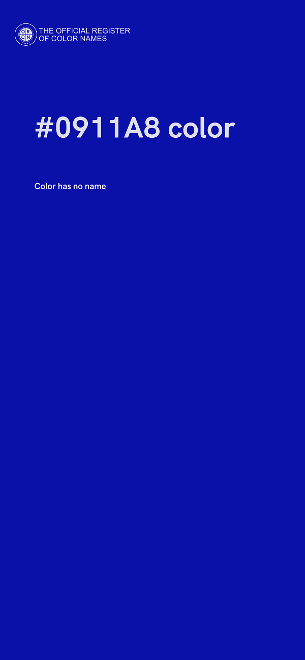 #0911A8 color image