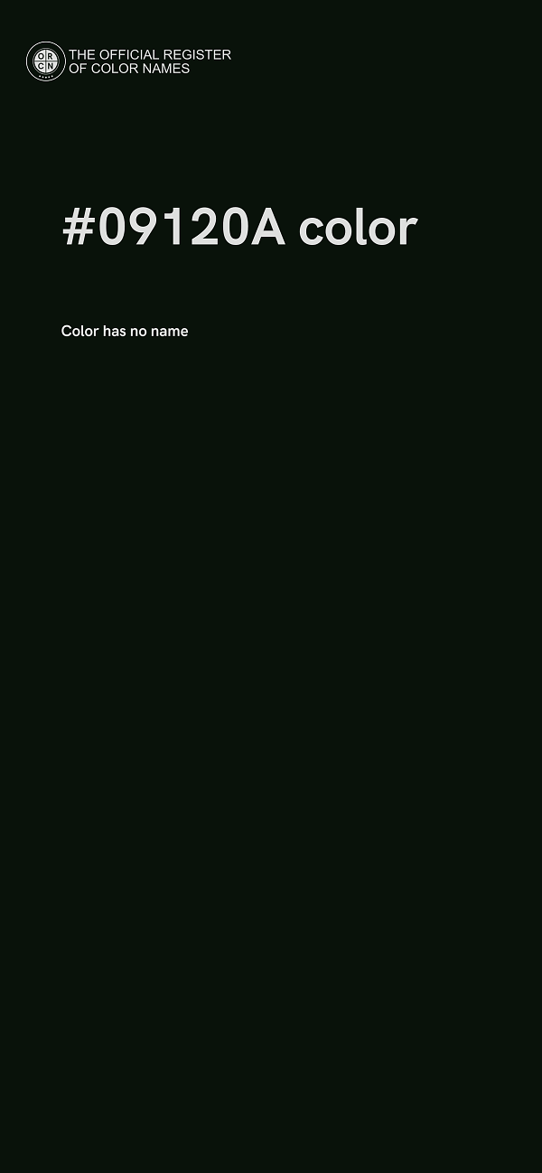 #09120A color image