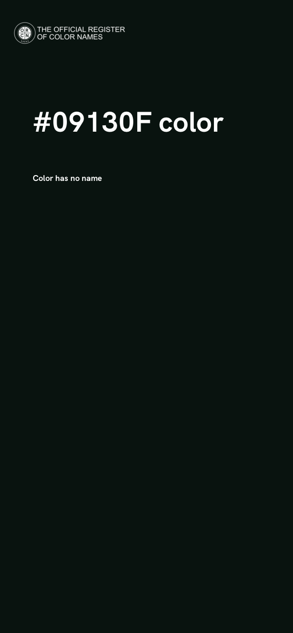 #09130F color image