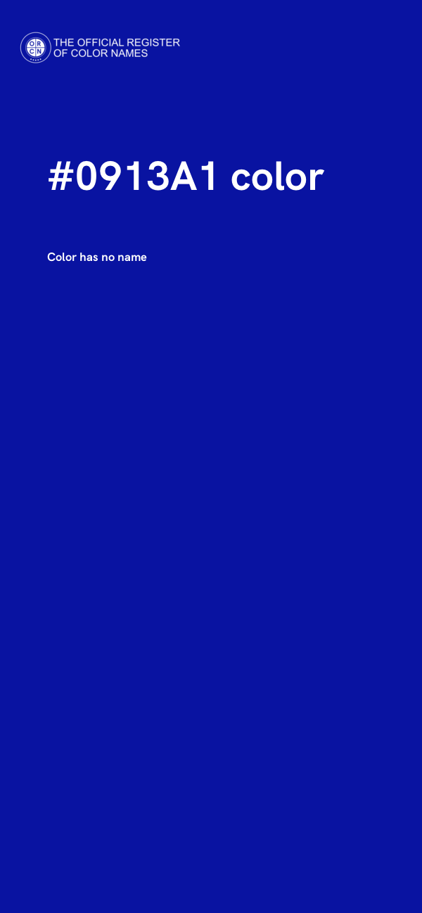 #0913A1 color image
