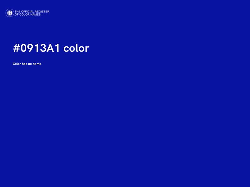 #0913A1 color image