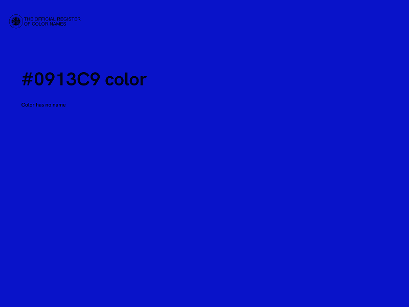 #0913C9 color image