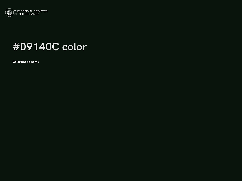 #09140C color image