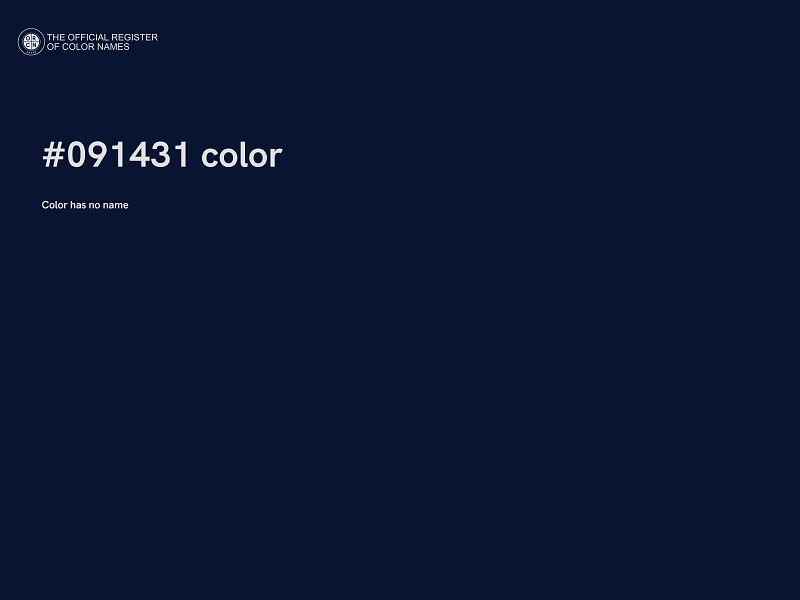 #091431 color image