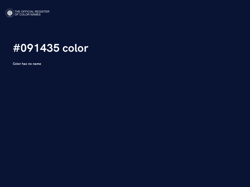 #091435 color image