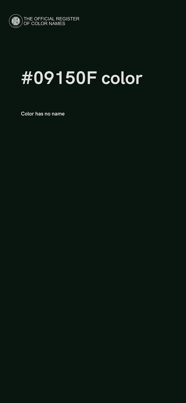 #09150F color image