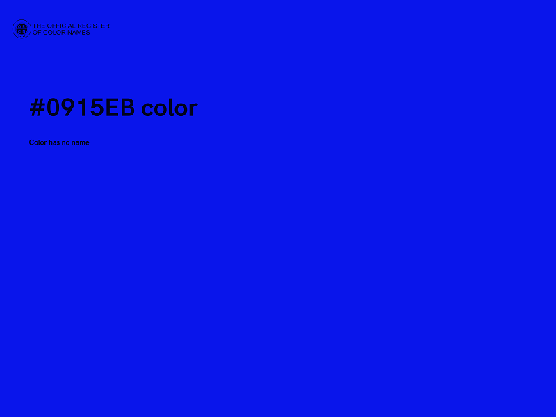 #0915EB color image