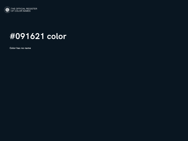 #091621 color image