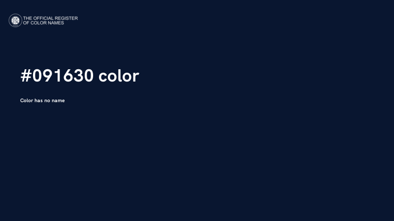 #091630 color image