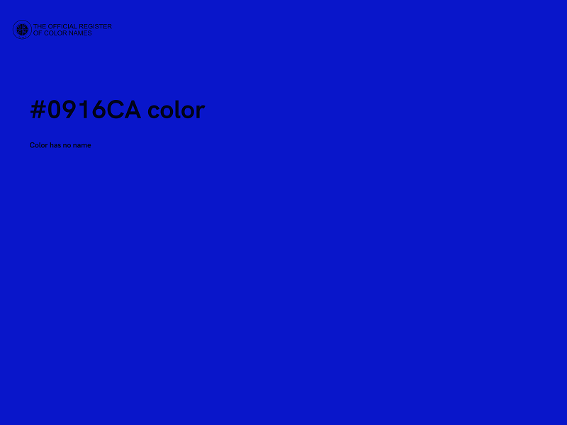 #0916CA color image