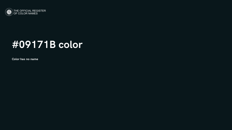 #09171B color image