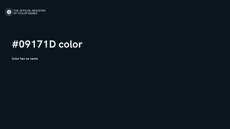 #09171D color image