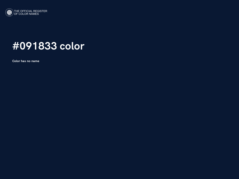 #091833 color image