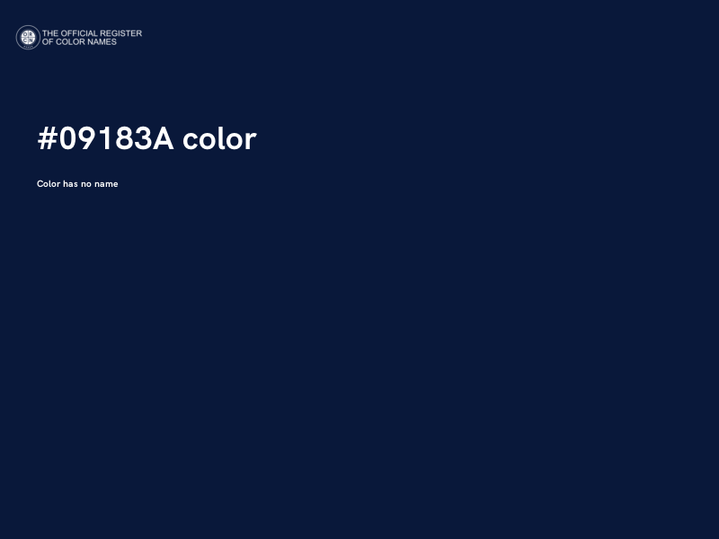 #09183A color image