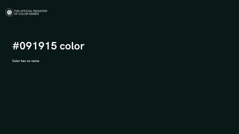 #091915 color image