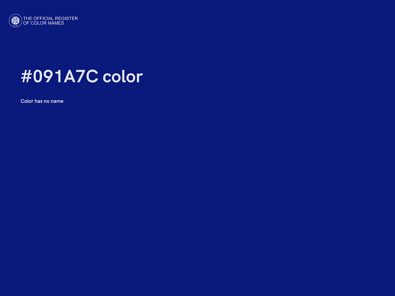 #091A7C color image