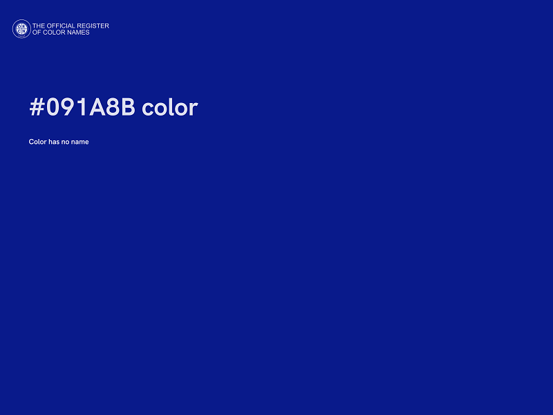 #091A8B color image