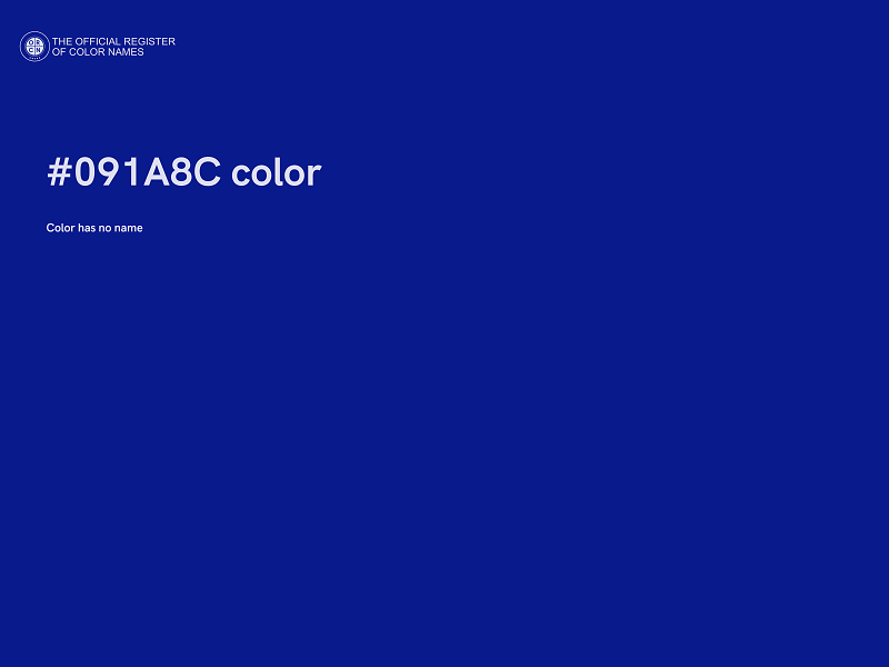 #091A8C color image