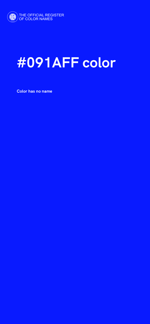 #091AFF color image