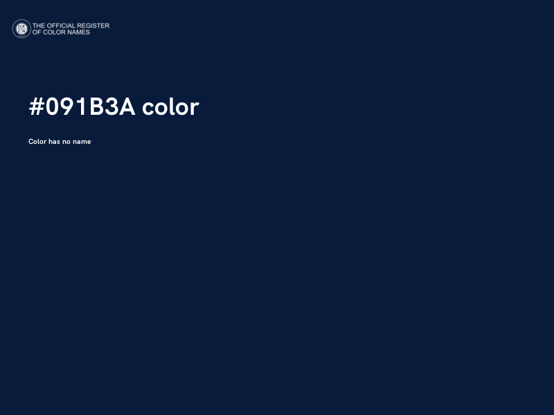 #091B3A color image