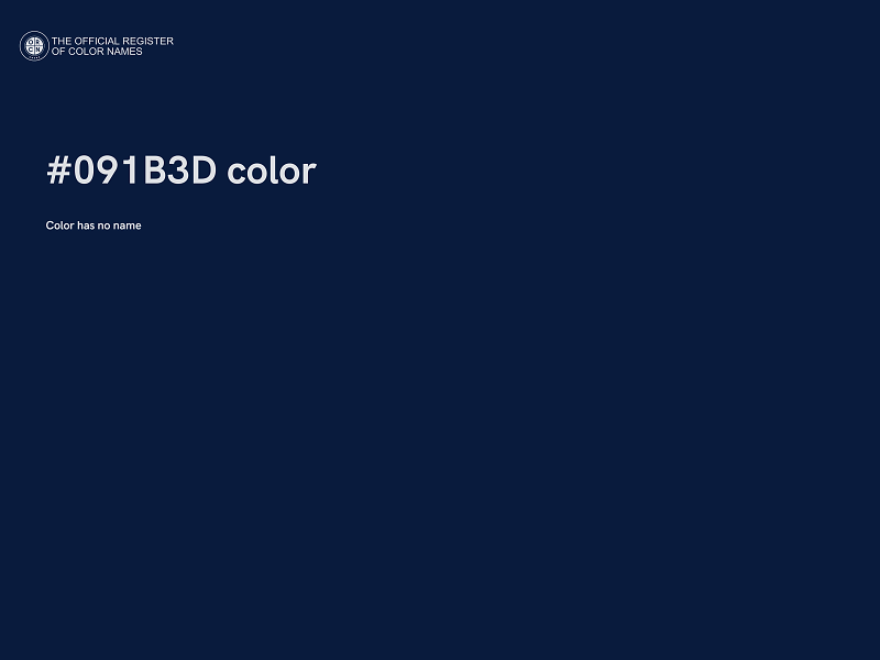 #091B3D color image