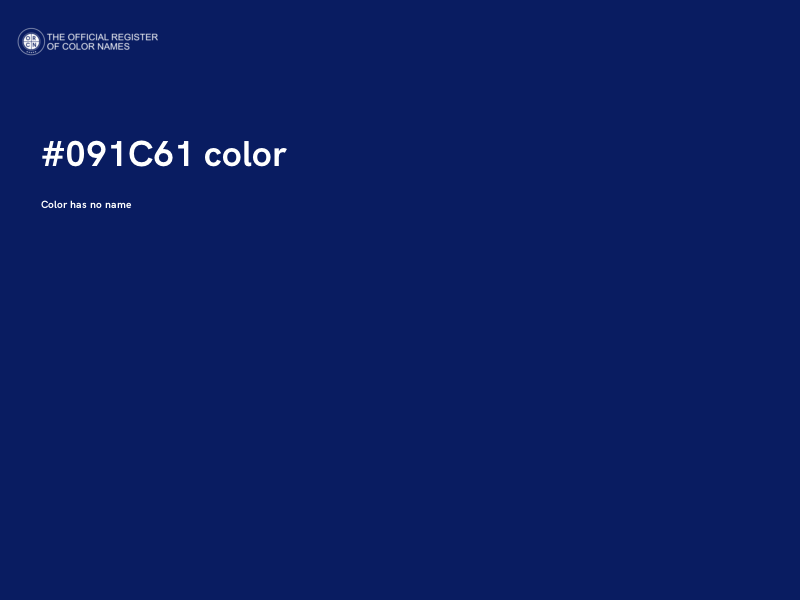 #091C61 color image