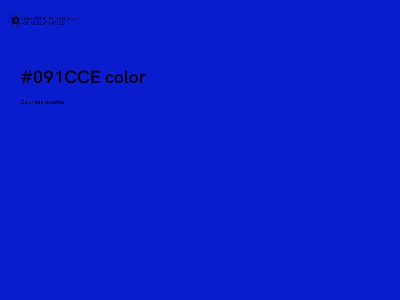 #091CCE color image