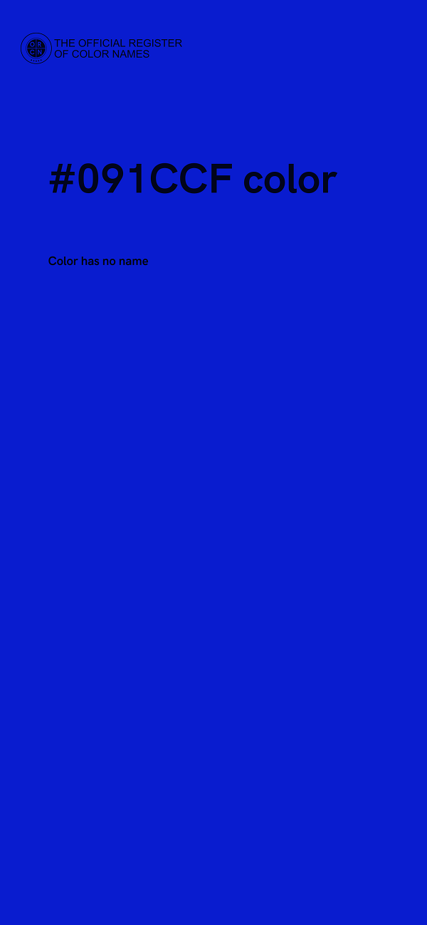 #091CCF color image
